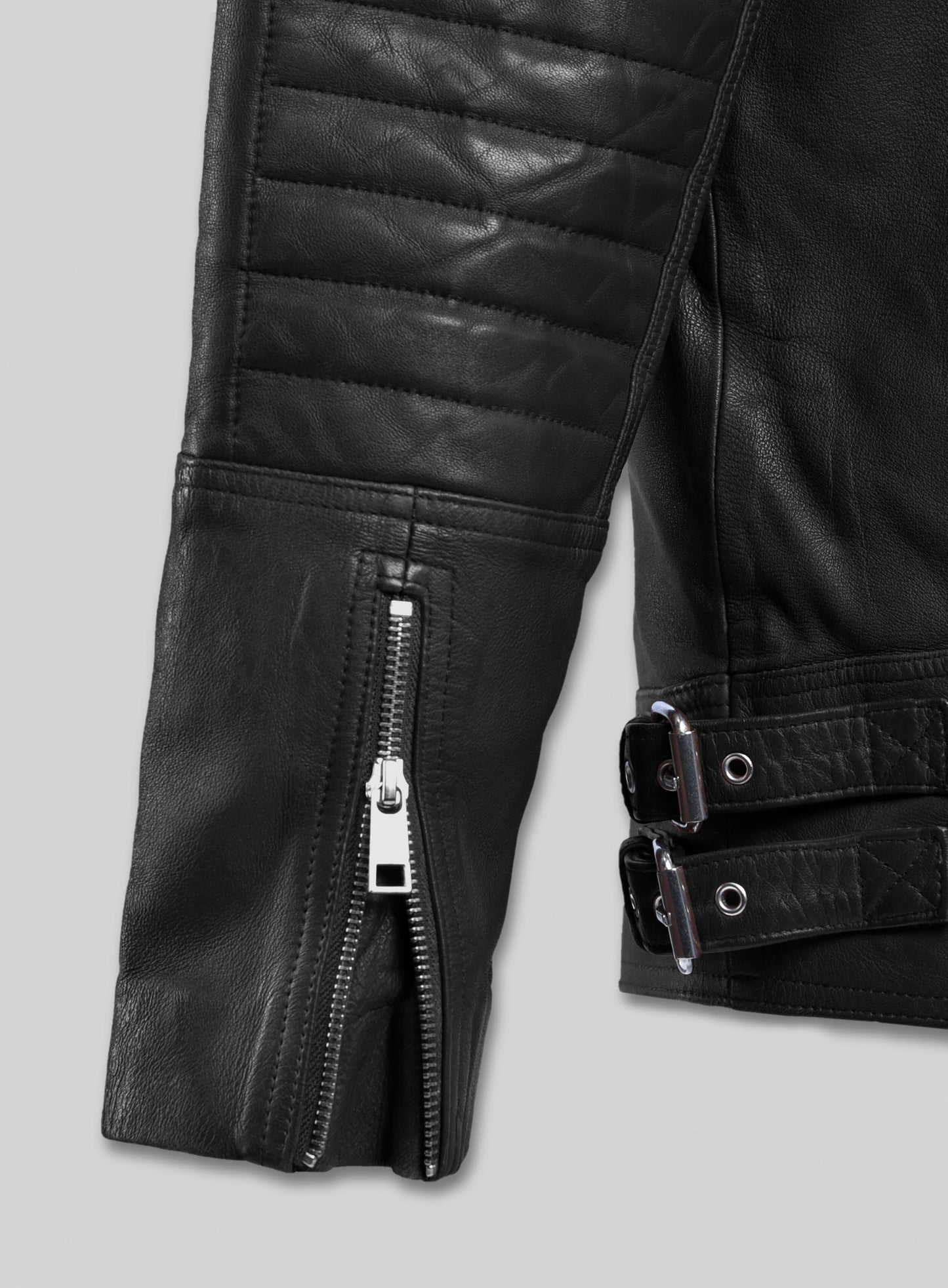 Shotgun Black Moto Leather Jacket