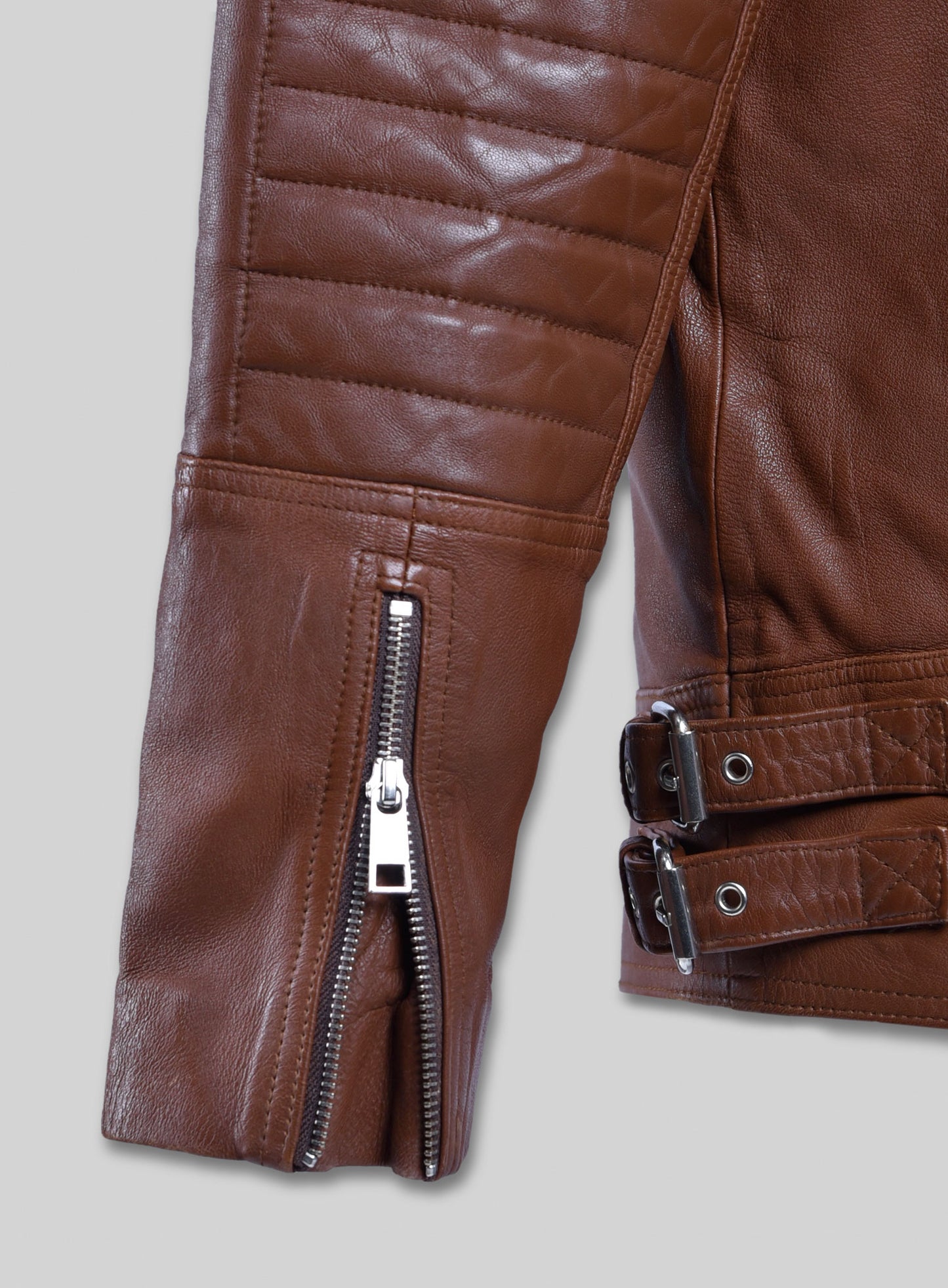 Shotgun Tan Moto Leather Jacket