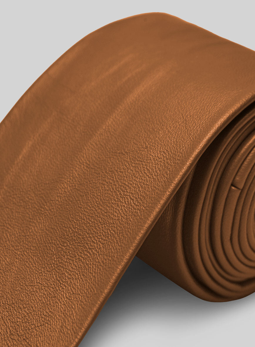 Soft Bella Brown Leather Tie