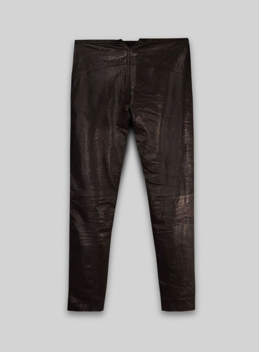 Soft Dark Brown Jim Morrison Leather Pants