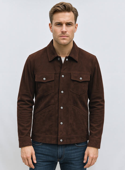 Brown Frodo Suede Leather Jacket