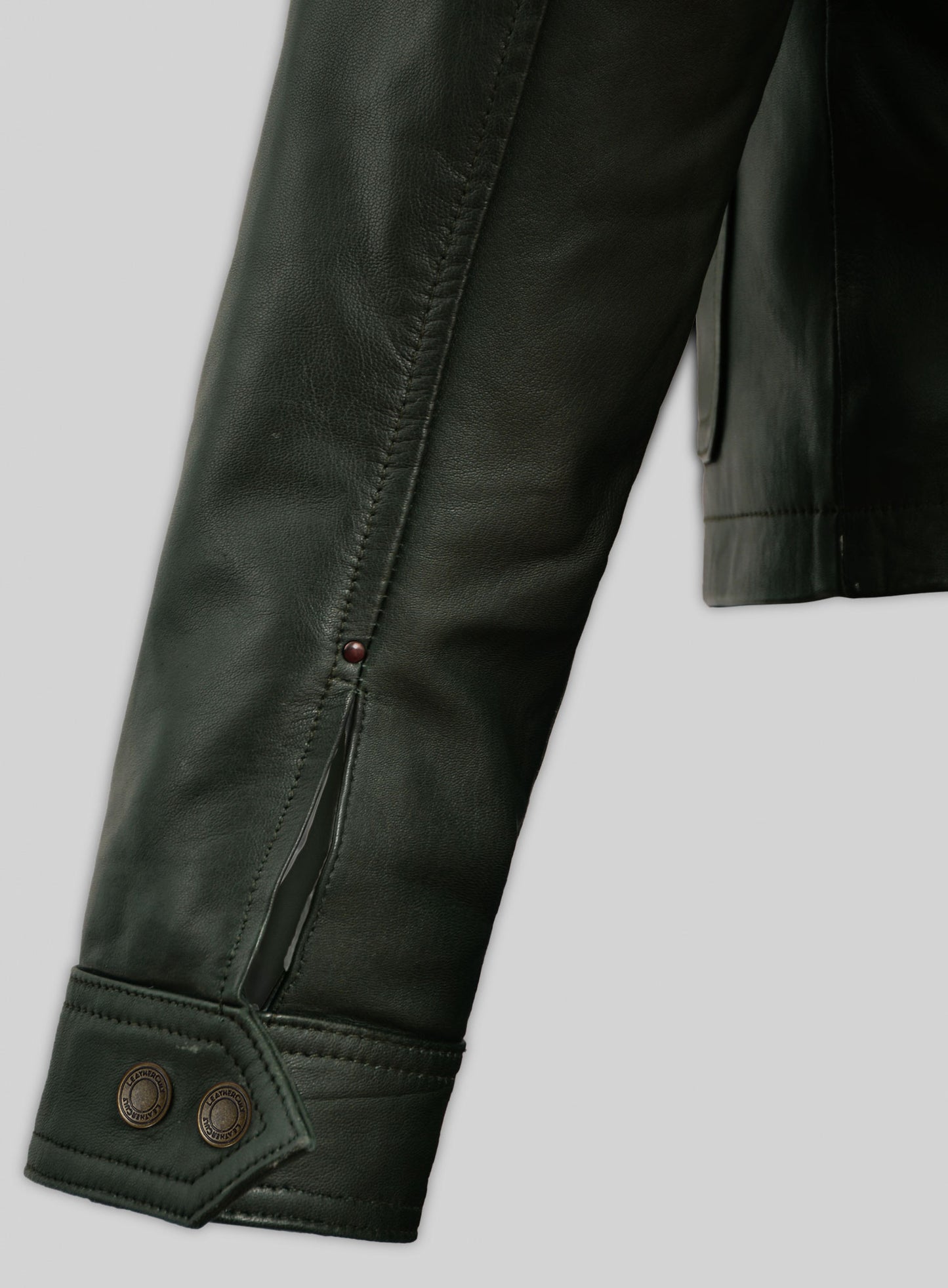 Soft Deep Olive Wax Rachel Weisz Whistleblower Leather Jacket