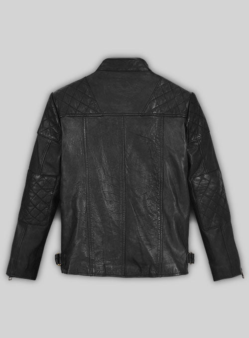 Soft Rich Black Washed & Wax Leather Jacket #613 - LeatherCult