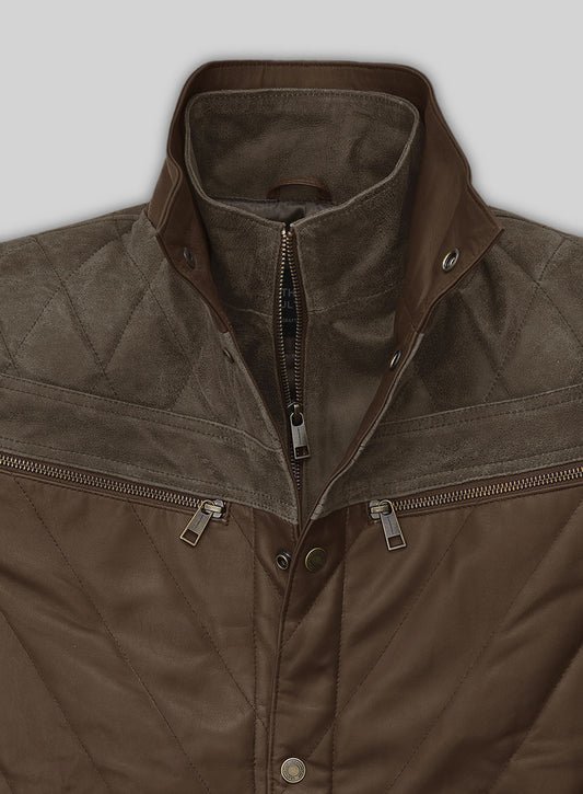 Soft Scottish Brown Leather Jacket #635