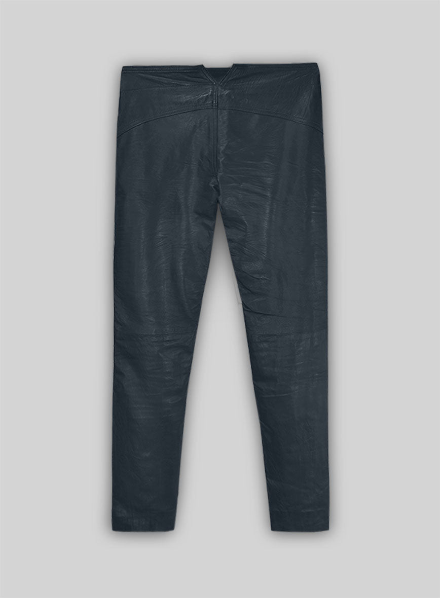 Soft Winsor Blue Jim Morrison Leather Pants