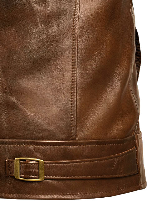 Spanish Brown The Expendables 2 Jason Statham Leather Jacket - LeatherCult