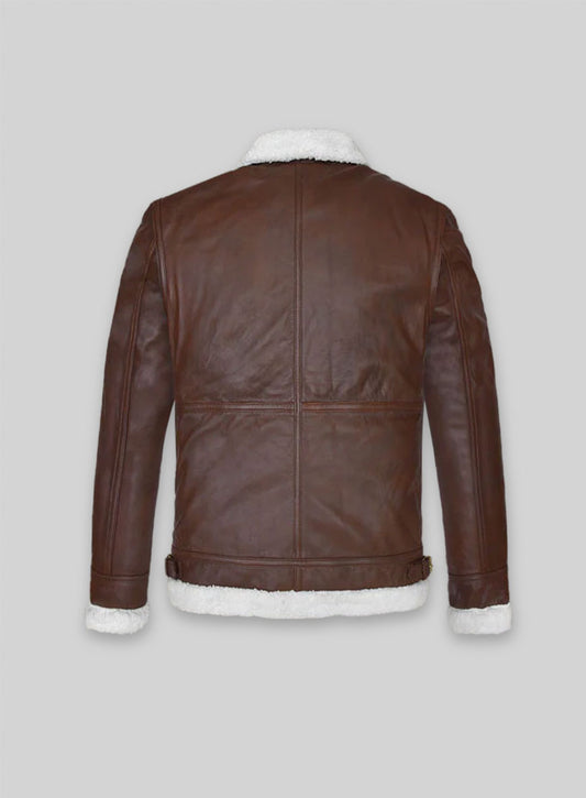 B3 Aviator Spanish Brown Leather Jacket