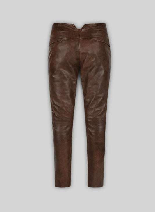 Spanish Brown Jim Morrison Leather Pants