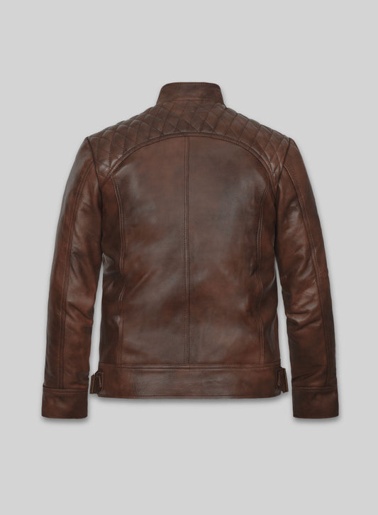 Spanish Brown Leather Jacket # 653