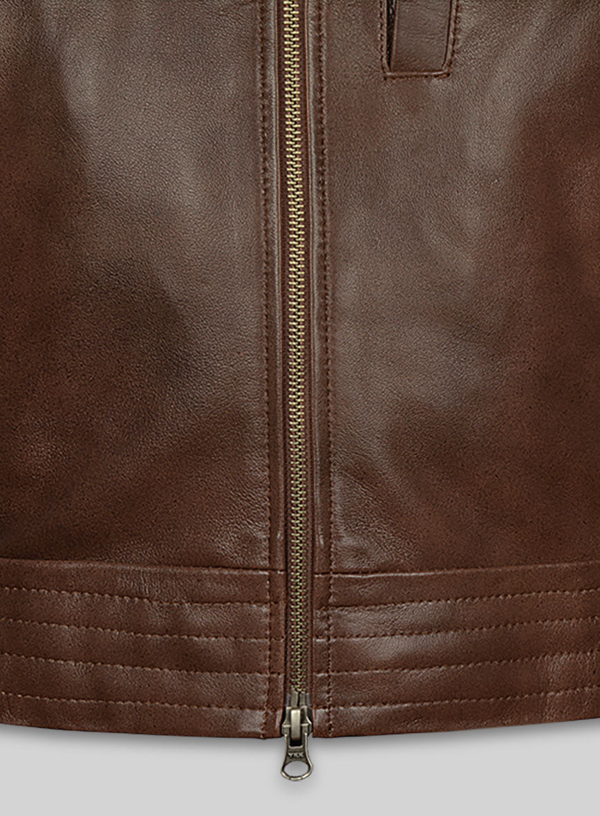 Spanish Brown Leather Vest # 325