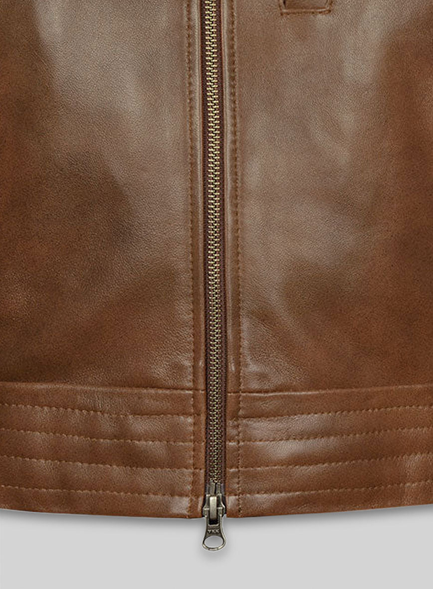 Spanish Brown Leather Vest # 325