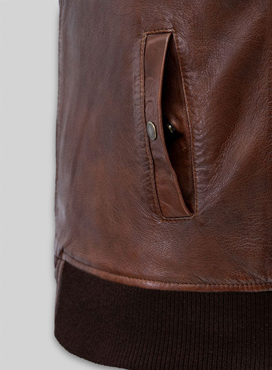 Spanish Brown Tom Cruise Leather Jacket #2