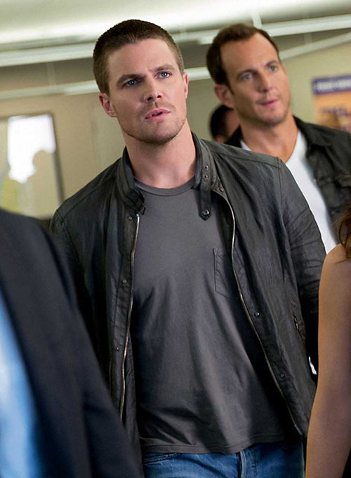 Stephen Amell Teenage Mutant Ninja Turtles Leather Jacket - LeatherCult