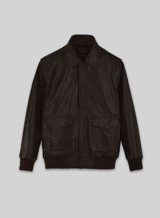 Steve Carell Welcome to Marwen Bomber Leather Jacket