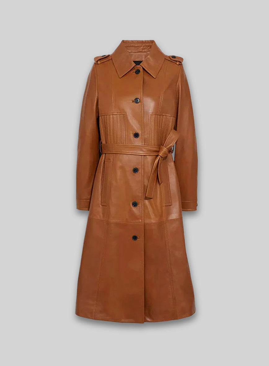 Street Style Leather Long Coat