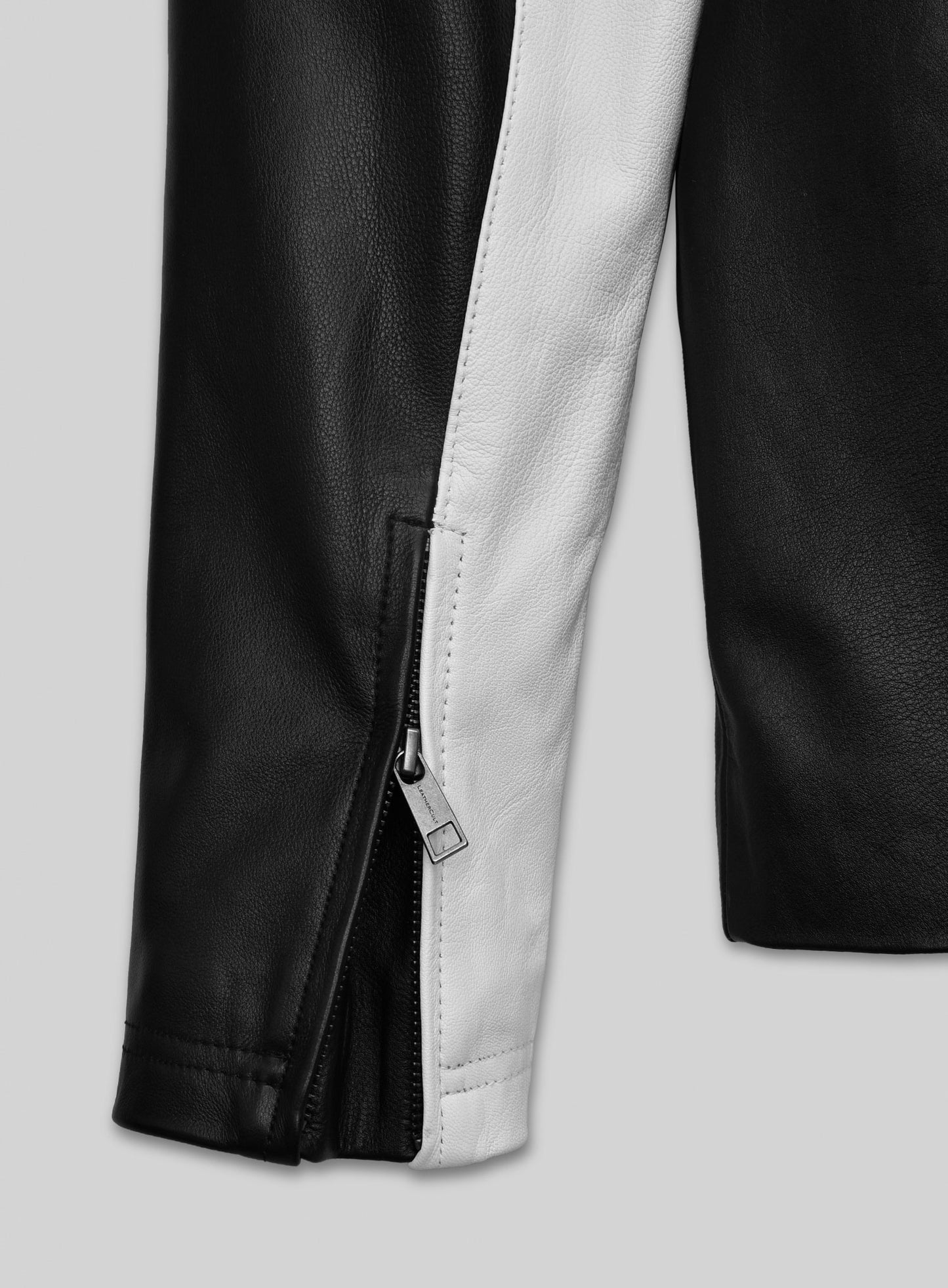 Striped Rocker Leather Jacket