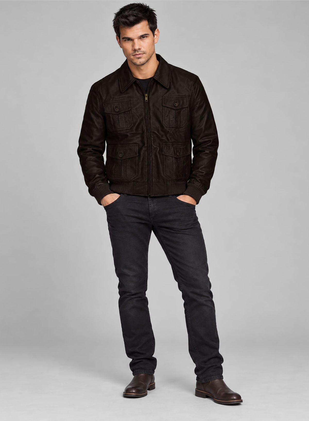 Taylor Lautner Abduction Leather Jacket