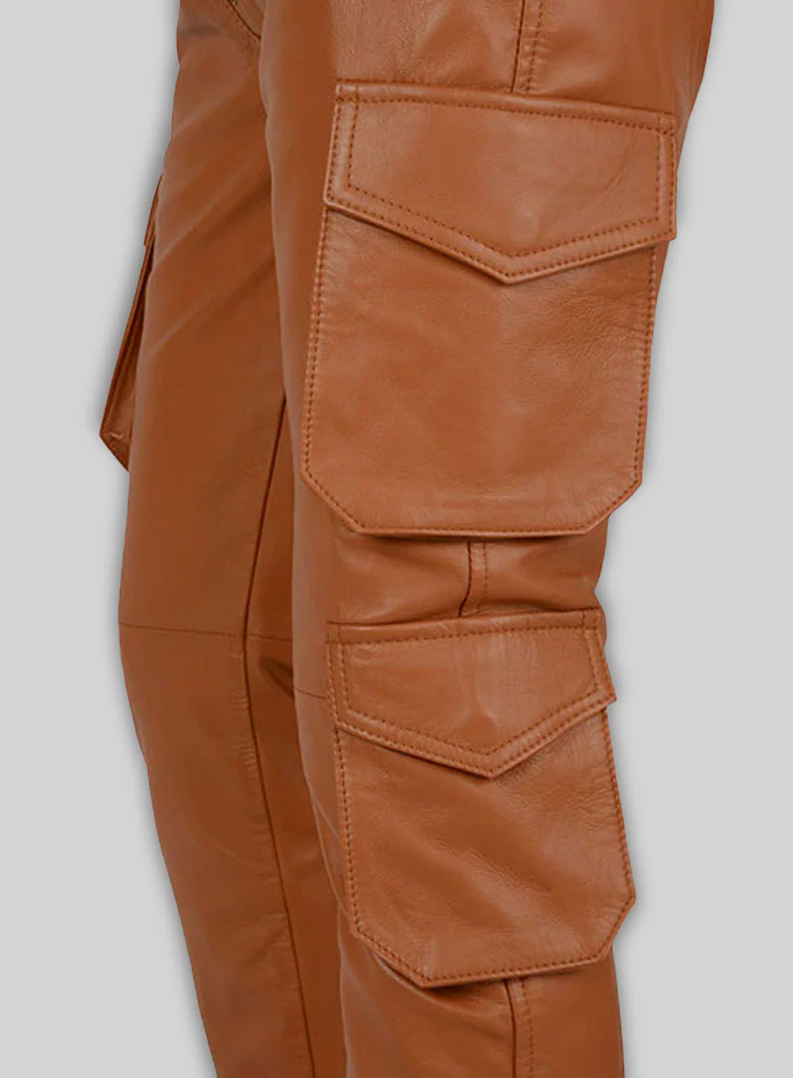 Terrain Brown Drifter Leather Cargo Pants