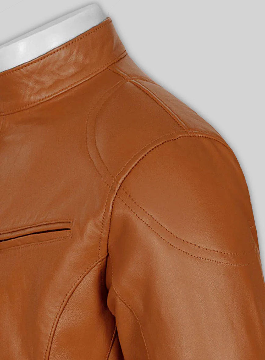 Terrain Brown Leather Jacket # 655