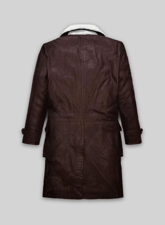 Thick Goat Brown Washed & Wax Tom Hardy Trench Coat