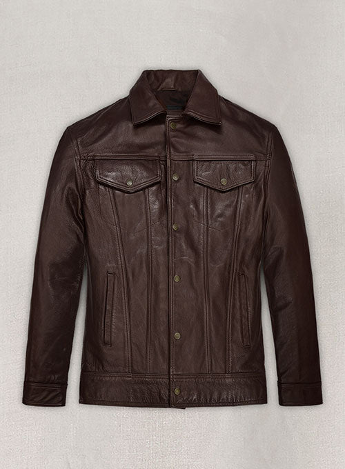 Thick Goat Brown Washed & Wax Tom Holland Leather Jacket – LeatherCult