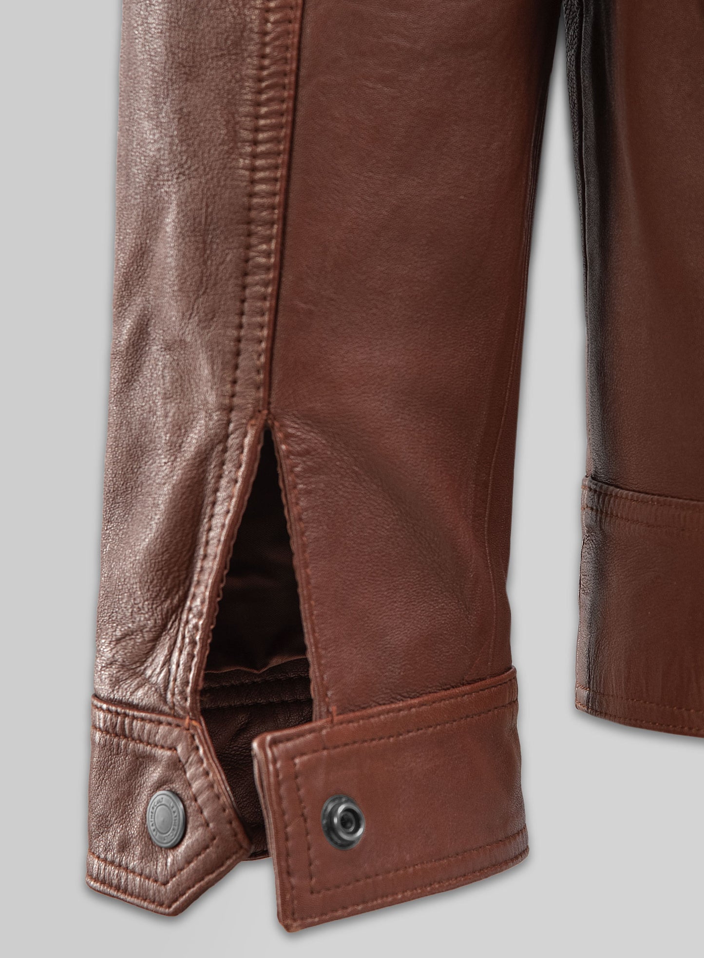 Thunder Storm Tan Biker Leather Jacket