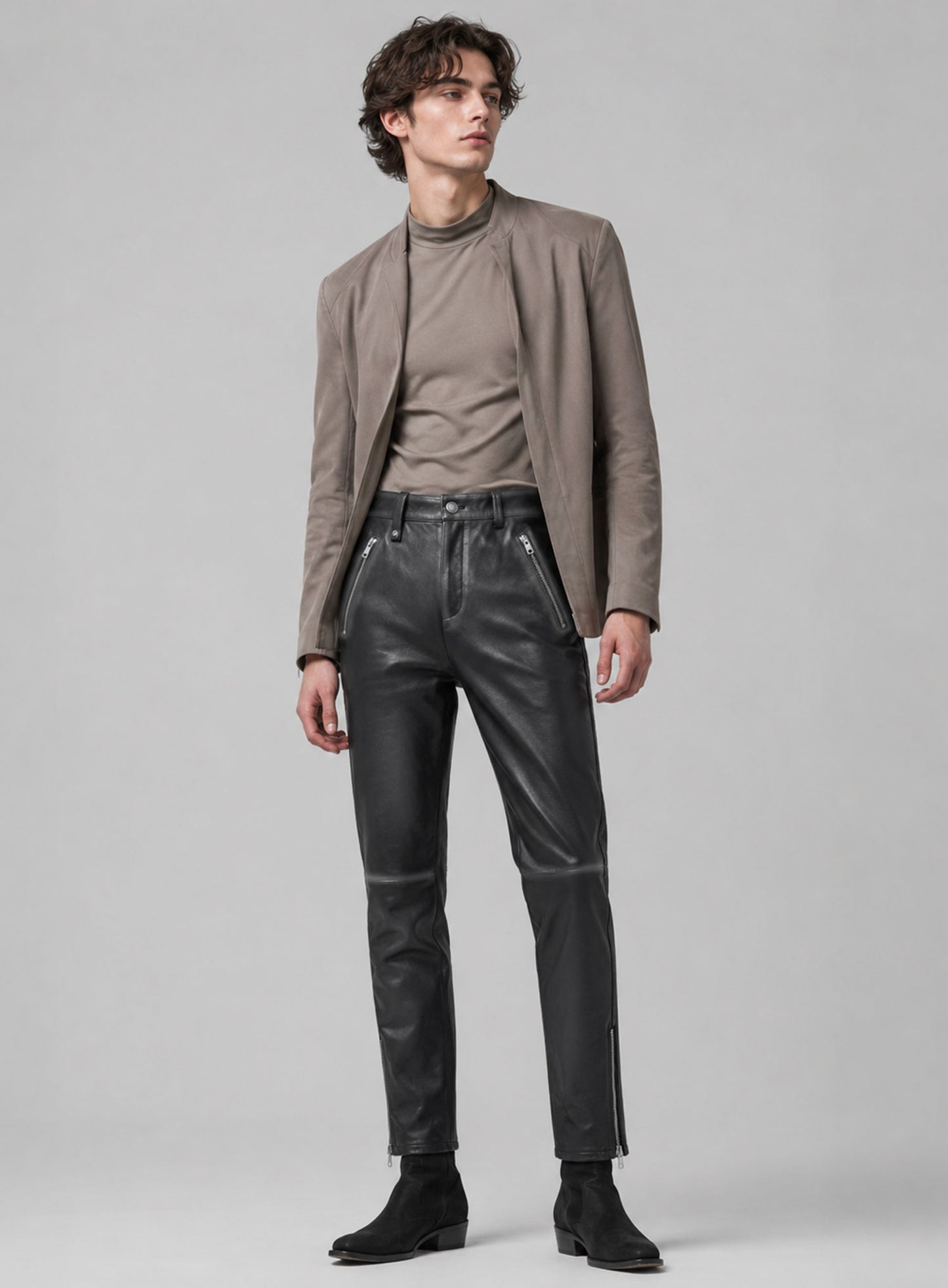 Timothée Chalamet Leather Pants