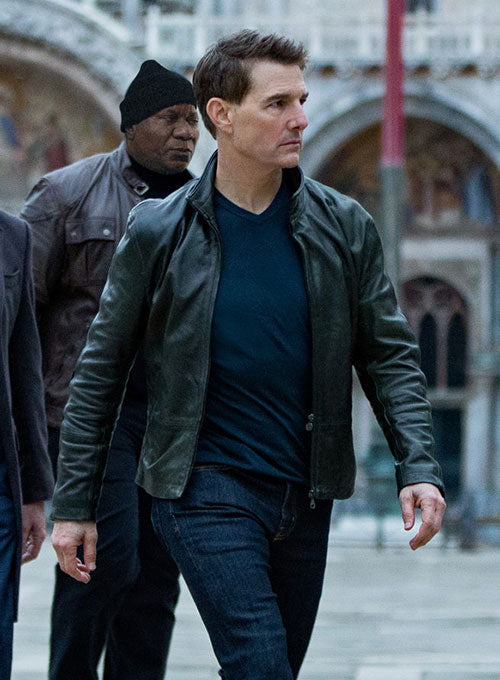 Tom Cruise Mission Impossible Dead Reckoning Leather Jacket - LeatherCult