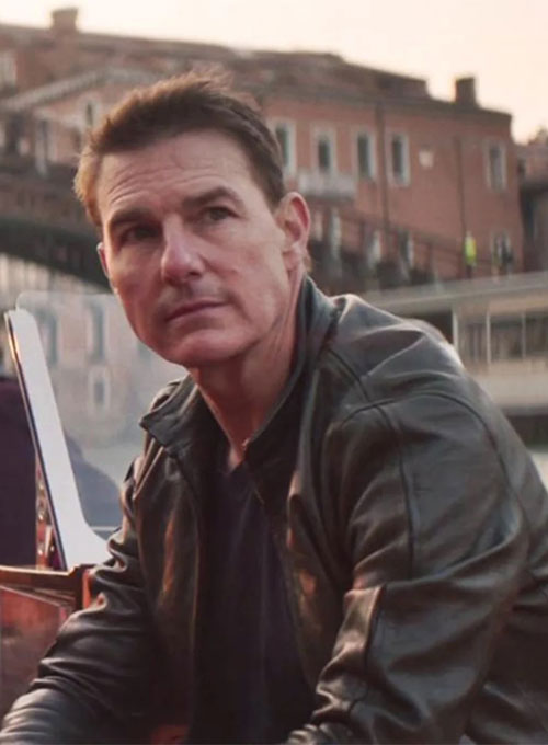 Tom Cruise Mission Impossible Dead Reckoning Leather Jacket - LeatherCult