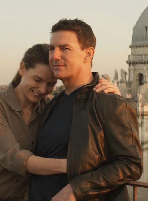 Tom Cruise Mission Impossible Dead Reckoning Leather Jacket - LeatherCult