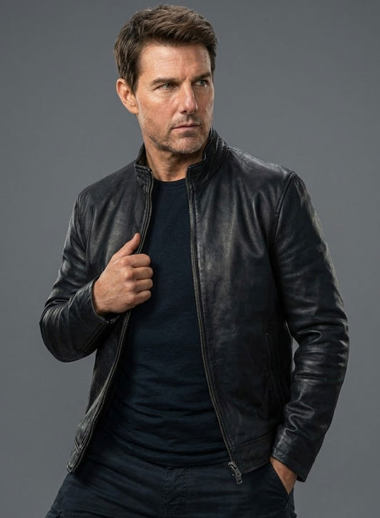 Tom Cruise Mission Impossible Dead Reckoning Leather Jacket