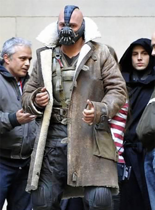 Tom Hardy The Dark Knight Rises Leather Trench Coat - LeatherCult