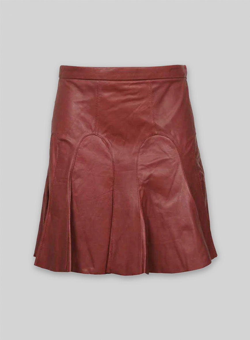 Tulip Leather Skirt - # 145