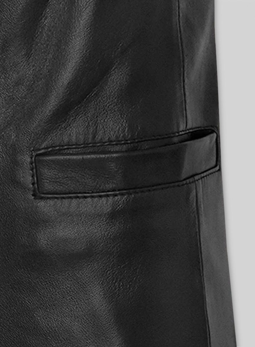 Tupac Suspender Leather Vest