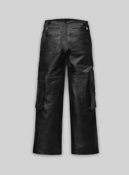 Urban Explorer Leather Cargo Pants