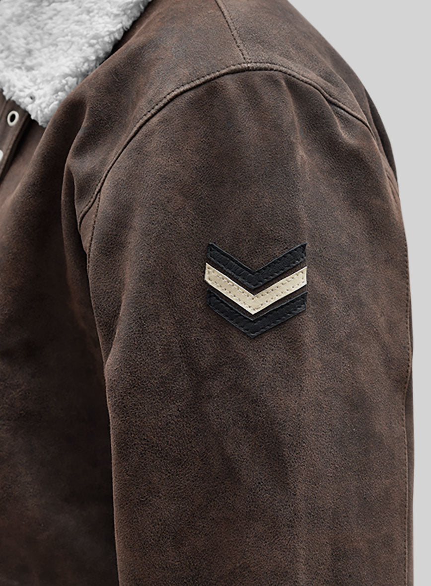 Vintage Brown Aviator Leather Jacket