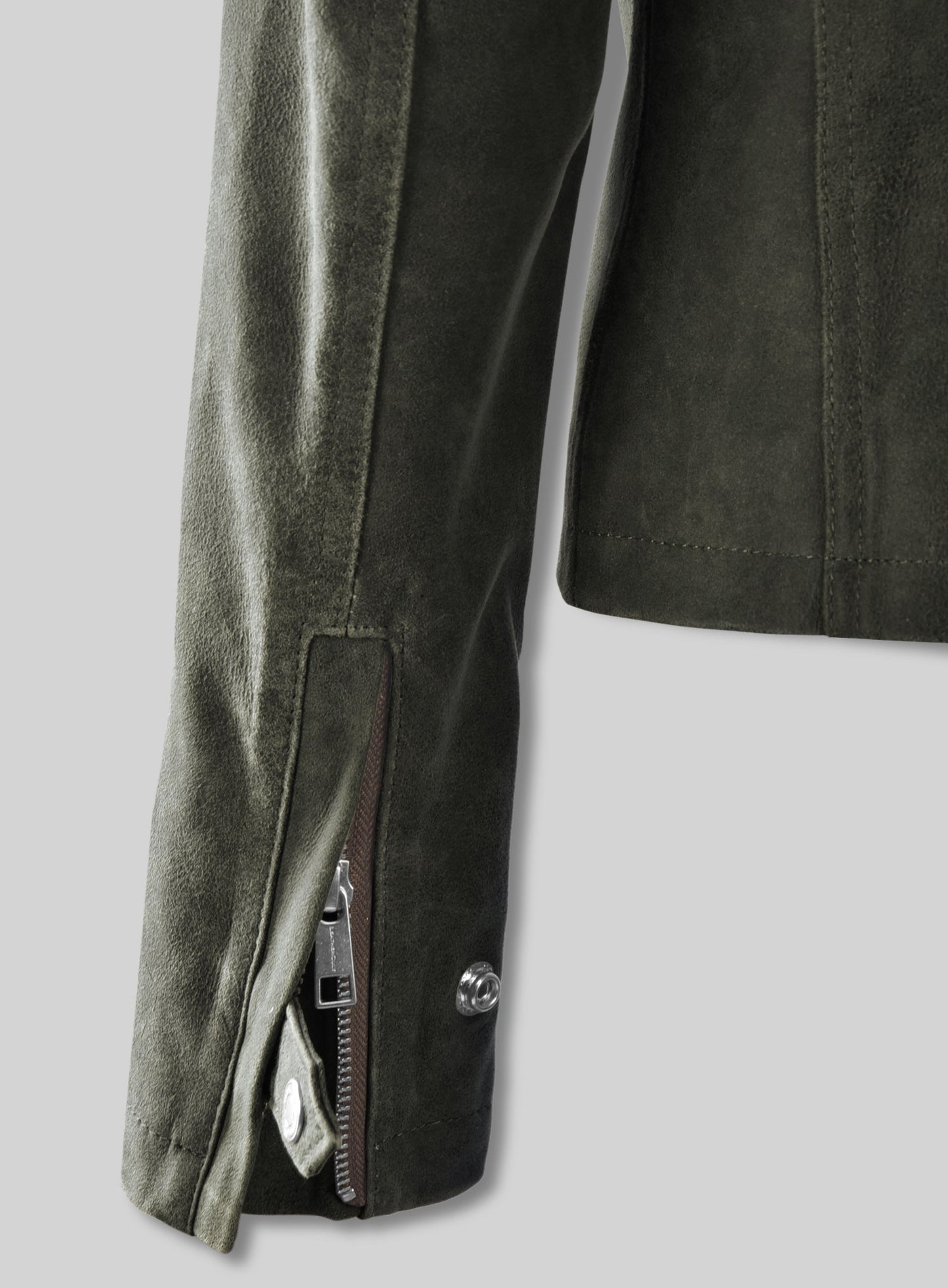 Vintage Italian Olive Leather Jacket #277