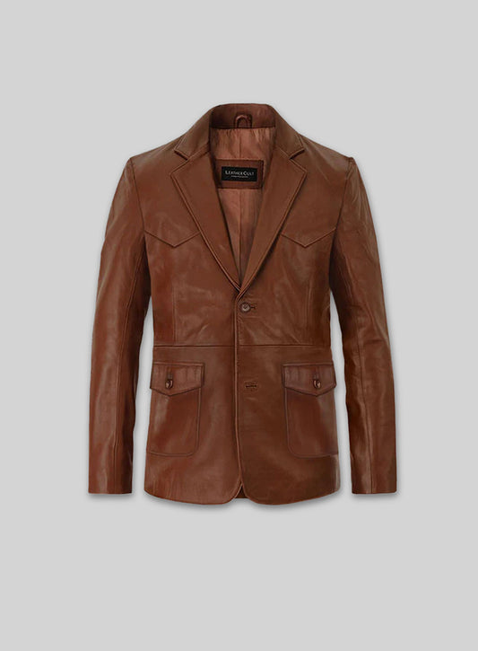 Western Leather Blazer