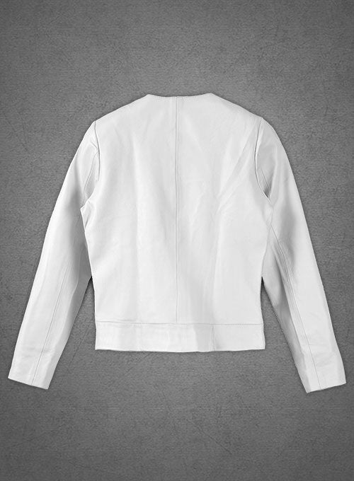 White Sofia Vergara Leather Jacket #1 - LeatherCult