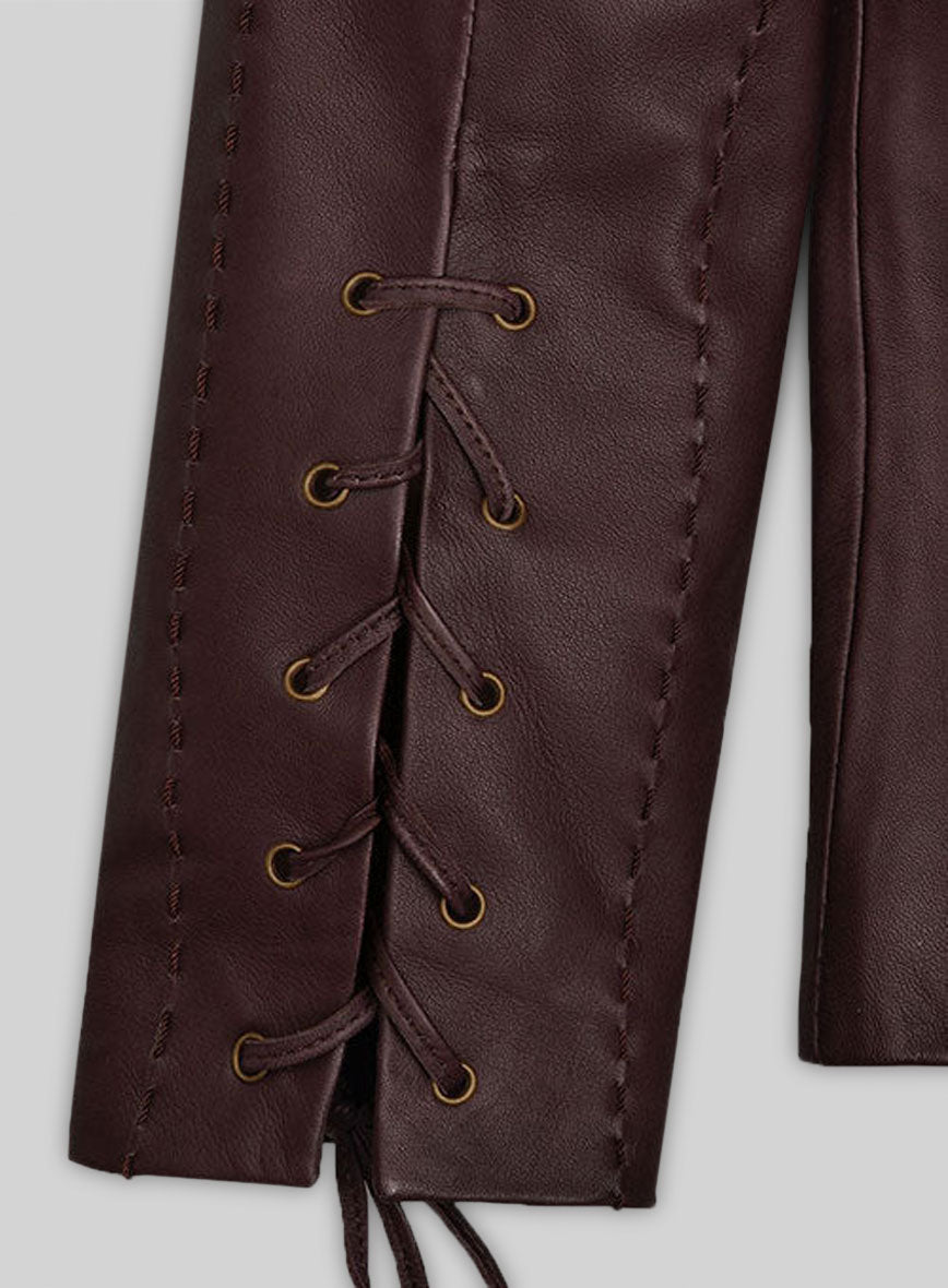 Wine Jaime Lannister GOT Leather Jacket