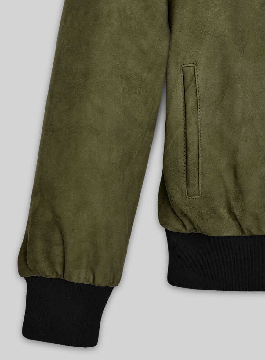 Woodland Green Suede Ryan Reynolds Leather Jacket