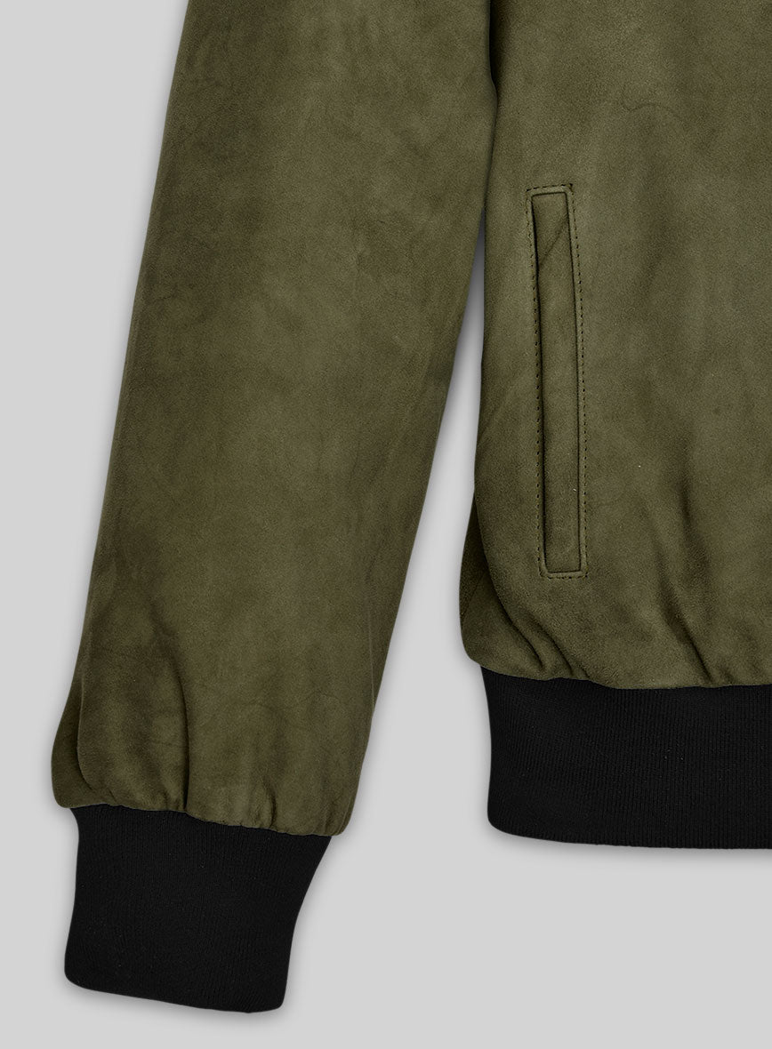 Woodland Green Suede Ryan Reynolds Leather Jacket