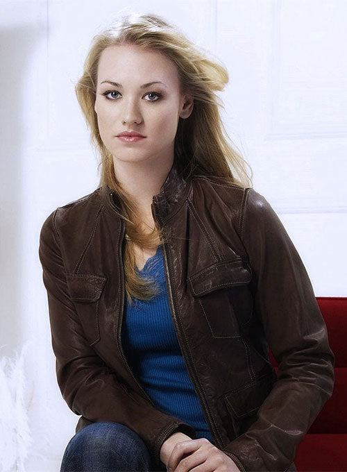 Yvonne Strahovski Leather Jacket - LeatherCult