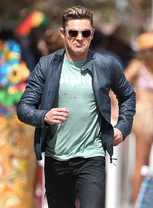 Zac Efron Baywatch Leather Jacket - LeatherCult