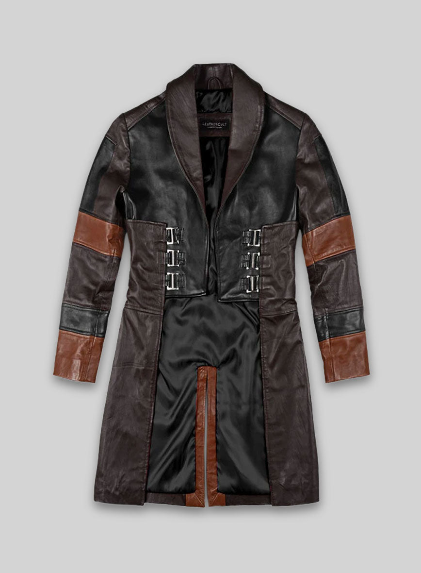 Zoe Saldana Guardians of the Galaxy Vol 2 Leather Coat