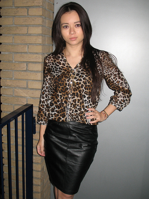 How to Rock a Leather Skirt (the Right Way)
