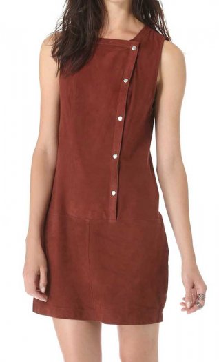 Red leather dress Leathercult