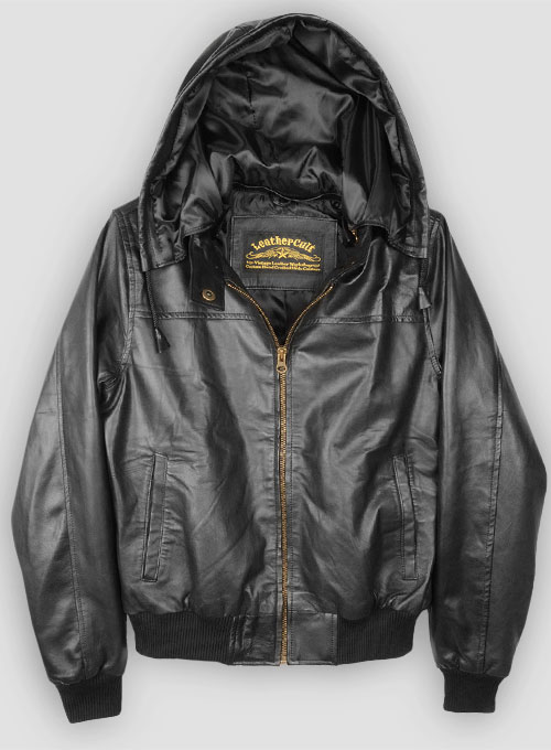 Hooded Leather Jacket Leathercult