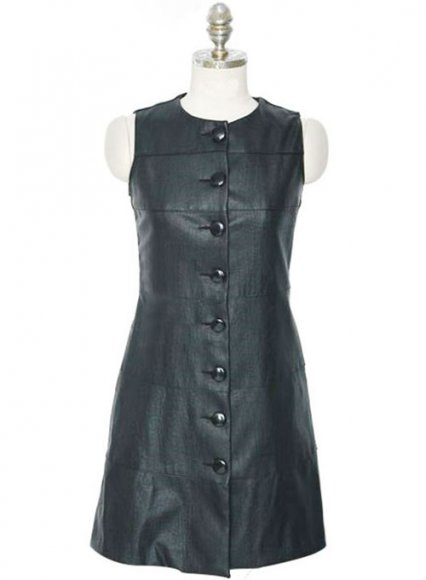 Kick Off the Spring Season With a Leather Dress