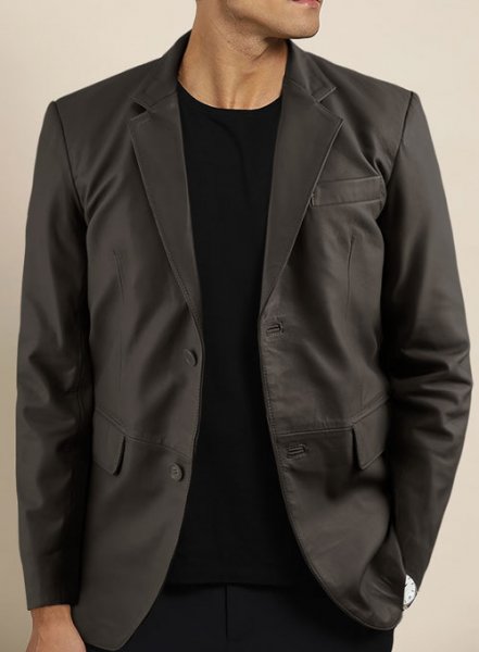 (image for) Soft Louis Brown Leather Blazer